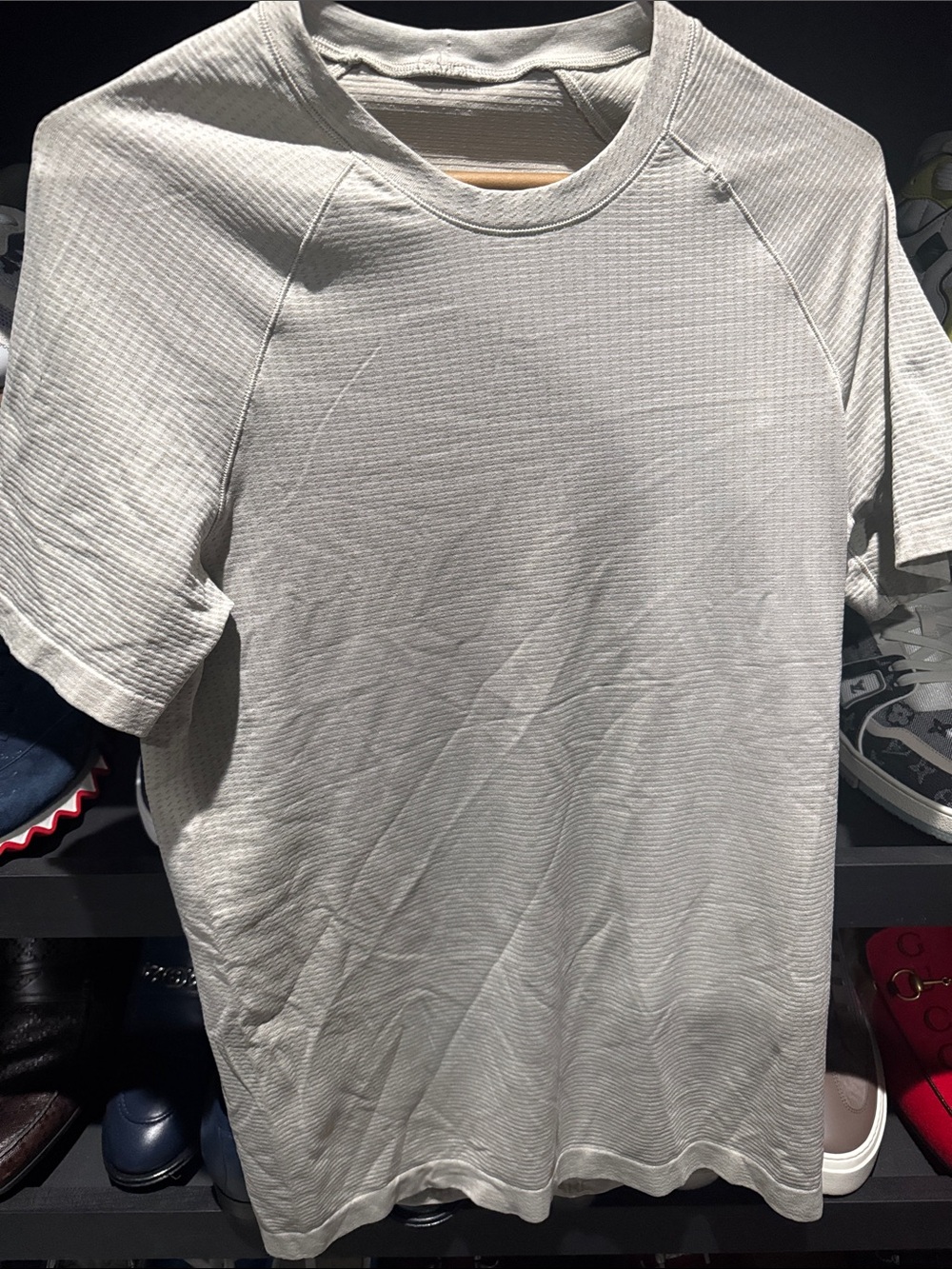 lululemon athletica Men’s Short-Sleeve Crew Tee in Light Gray